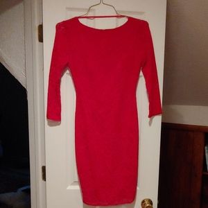 Red lace dress worn once